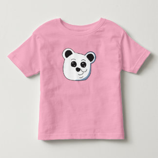 Camiseta De Bebé Cabeza de oso panda de dibujos animados