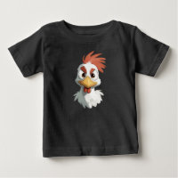 Cabeza de Pollo de Dibujos Animados Enojada