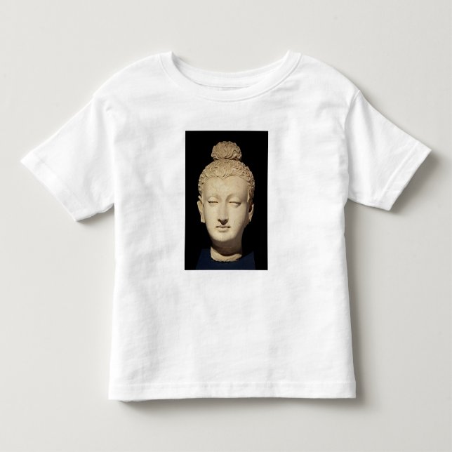 Camiseta De Bebé Cabeza de un Buda, estilo Greco-Budista (Anverso)