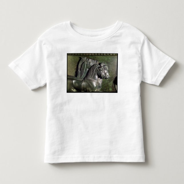 Camiseta De Bebé Cabeza de un caballo de una cuadriga (Anverso)