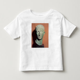 Camiseta De Bebé Cabeza de una estatua integral del emperador