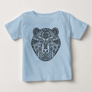Camiseta De Bebé Cabeza del oso del estilo
