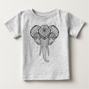 Camiseta De Bebé Cabeza inspirada del elefante