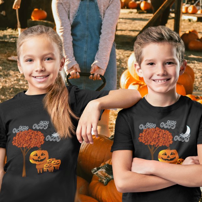 Camiseta De Bebé Cabezas de calabaza de Halloween (Subido por el creador)