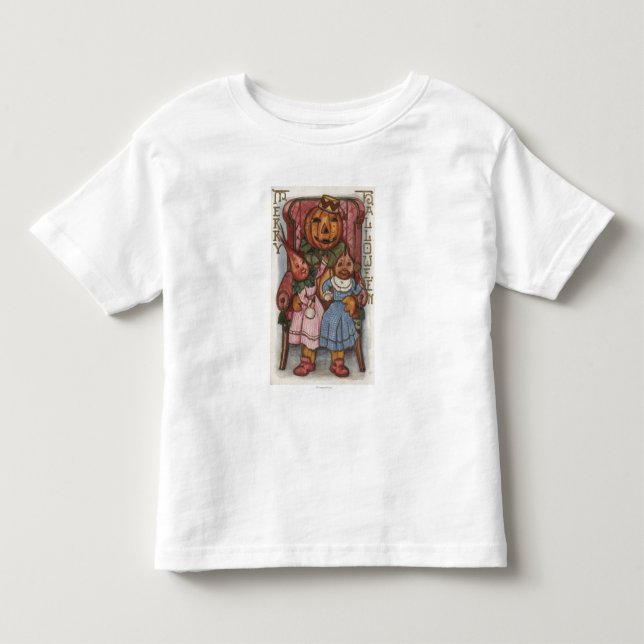 Camiseta De Bebé Cabezas de Halloween GreetingTurnip (Anverso)
