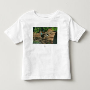 Camiseta De Bebé Cabezas expuestas en agujeros de nudo de la secoya