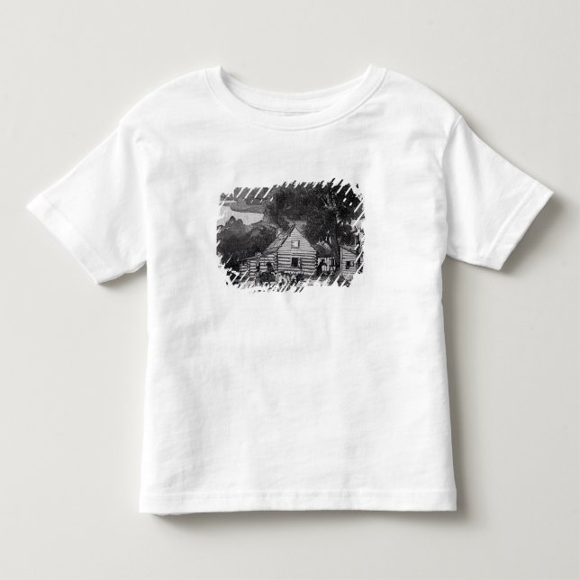 Camiseta De Bebé Cabina del negro (Anverso)