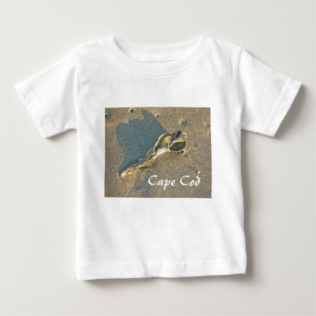 Camiseta De Bebé Cabo Cod Massachusetts - Shell & Surf (Anverso)