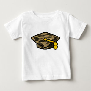 Camiseta De Bebé Cabo de graduación Khaki Camo