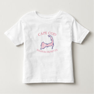 Camiseta De Bebé Cabo Rosa Preppy Massachusetts