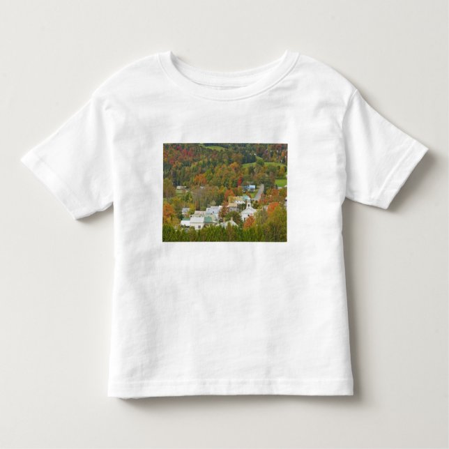 Camiseta De Bebé Cabot, Vermont en otoño. Reino del Noreste. (Anverso)