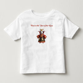 Camiseta De Bebé Cabra bebé con gran disfraz chino