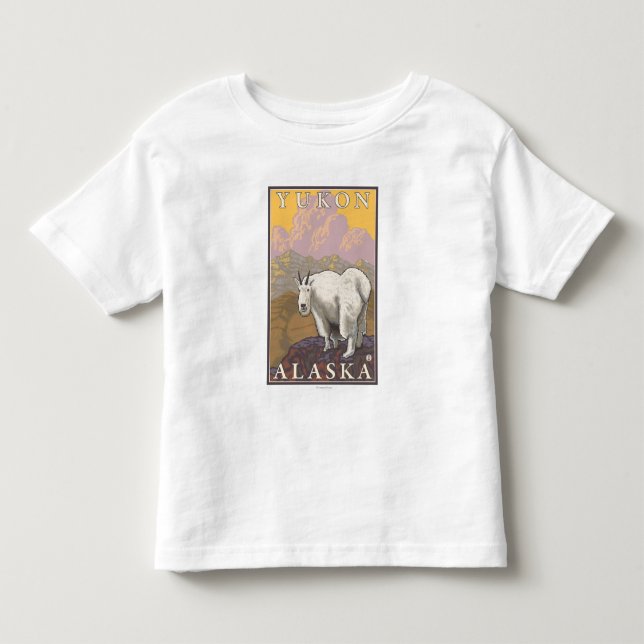 Camiseta De Bebé Cabra de montaña - el Yukón, Alaska (Anverso)