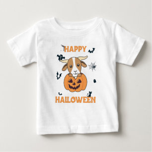 Camiseta De Bebé Cabra En Calabaza Cabras Cutas Felices Halloween