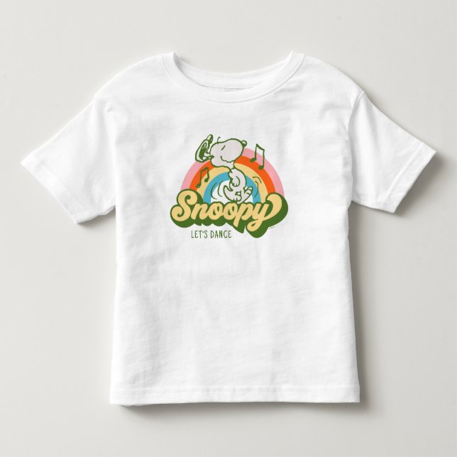 Camiseta De Bebé Cacahuetes | Arcoiris musical Snoopy (Anverso)