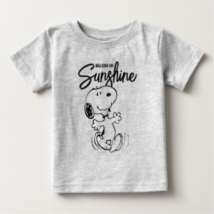 Camiseta De Bebé Cacahuetes   Baile Snoopy