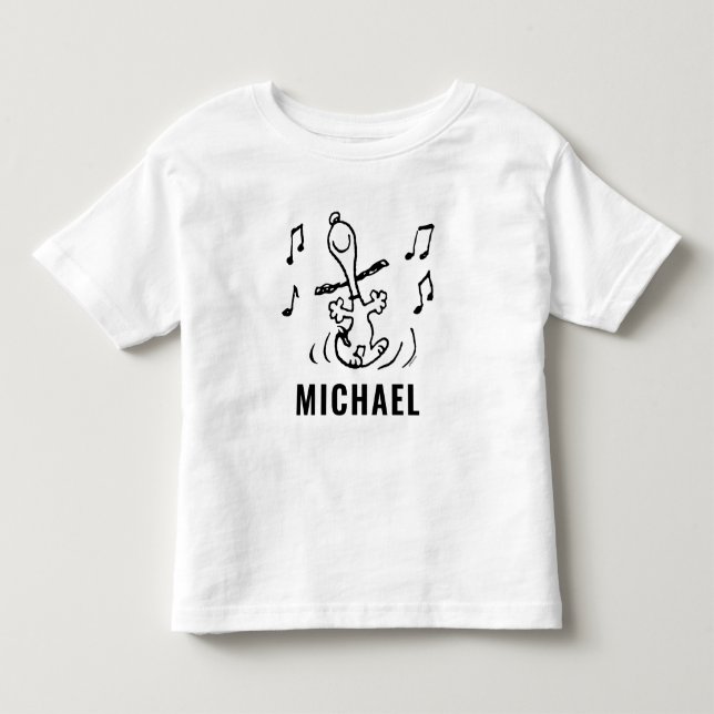 Camiseta De Bebé Cacahuetes | Baile Snoopy (Anverso)