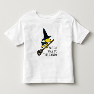 Camiseta De Bebé Cacahuetes   Bruja de Woodstock Halloween