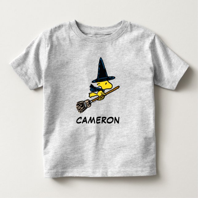 Camiseta De Bebé Cacahuetes | Bruja de Woodstock Halloween (Anverso)