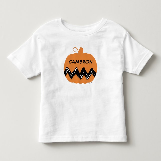 Camiseta De Bebé Cacahuetes | Calabaza Naranja Charlie Brown (Anverso)