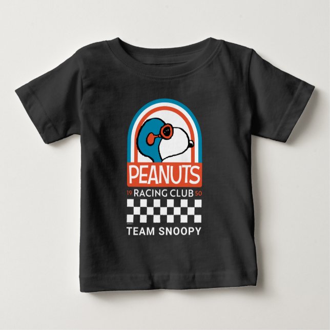 Camiseta De Bebé Cacahuetes | Club de Carreras Snoopy (Anverso)