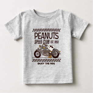 Camiseta De Bebé Cacahuetes   Club de velocidad Snoopy