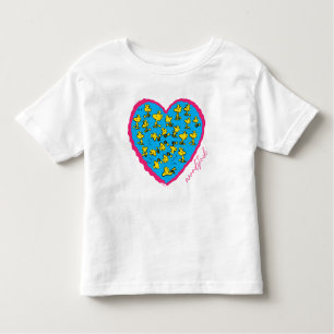 Camiseta De Bebé Cacahuetes Corazón azul de Woodstock