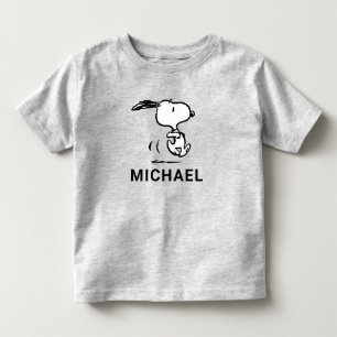 Camiseta De Bebé Cacahuetes   Ejecución de Snoopy