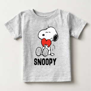 Camiseta De Bebé Cacahuetes EL DÍA DE SAN VALENTÍN Snoopy Heart
