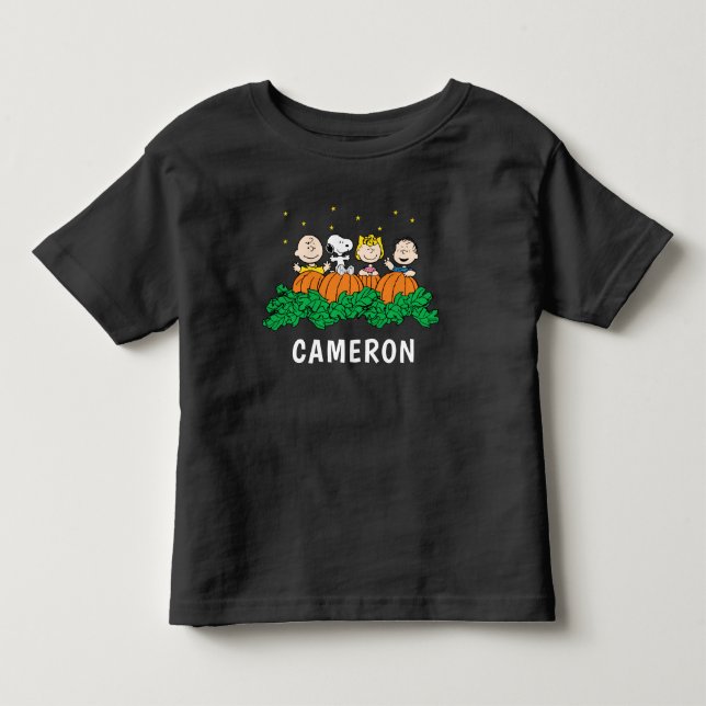 Camiseta De Bebé Cacahuetes | El Gran Parche De Calabaza (Anverso)