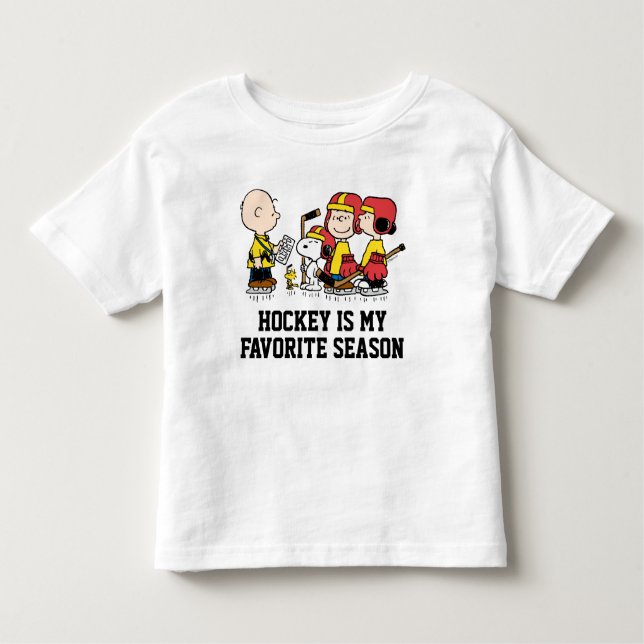 Camiseta De Bebé Cacahuetes | Entrenador de hockey Charlie Brown (Anverso)