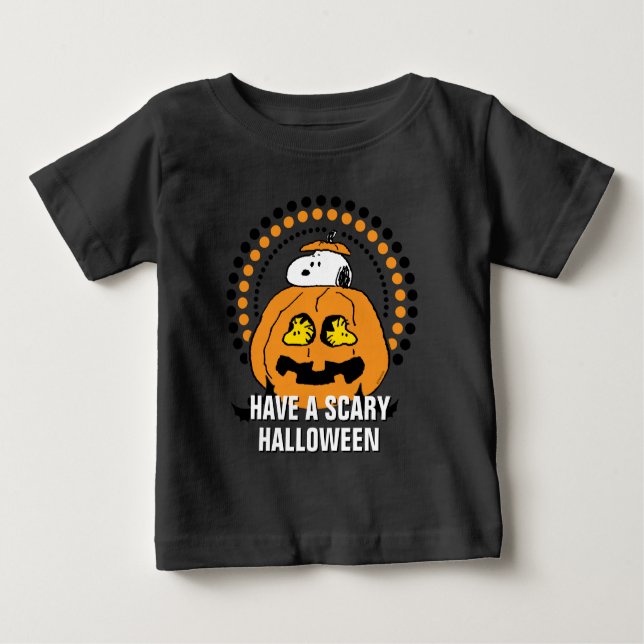 Camiseta De Bebé Cacahuetes | Feliz Halloween (Anverso)