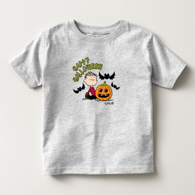 Camiseta De Bebé Cacahuetes | Feliz Halloween Linus (Anverso)