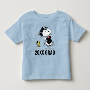 Camiseta De Bebé Cacahuetes   Graduación Snoopy & Woodstock