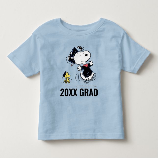 Camiseta De Bebé Cacahuetes | Graduación Snoopy & Woodstock (Anverso)