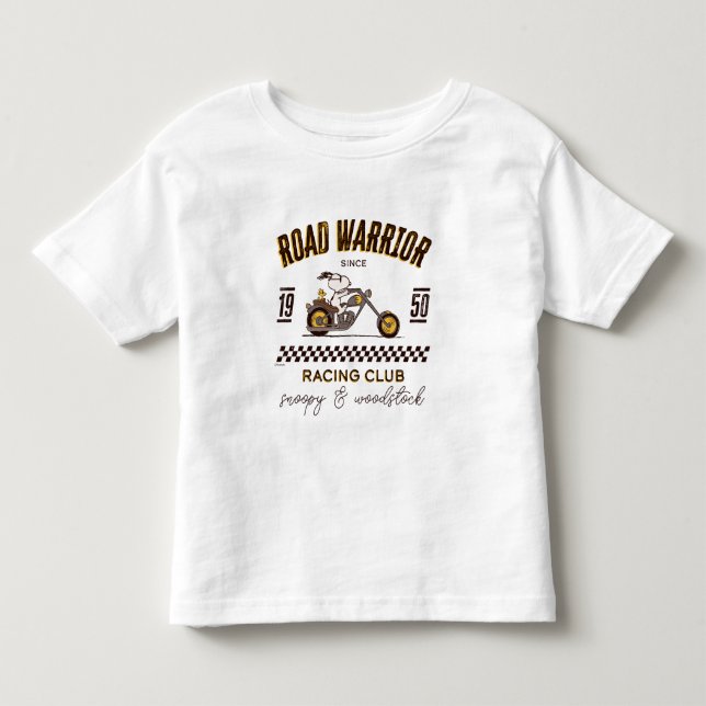 Camiseta De Bebé Cacahuetes | Guerreros de Snoopy & Woodstock Road (Anverso)