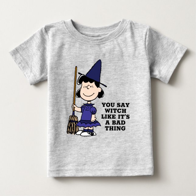 Camiseta De Bebé Cacahuetes | Halloween Lucy Witch (Anverso)