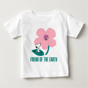 Camiseta De Bebé Cacahuetes   Ilustración de la flor rosa de la nat
