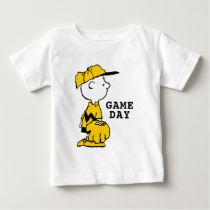 Camiseta De Bebé Cacahuetes   Juego de béisbol Charlie Brown