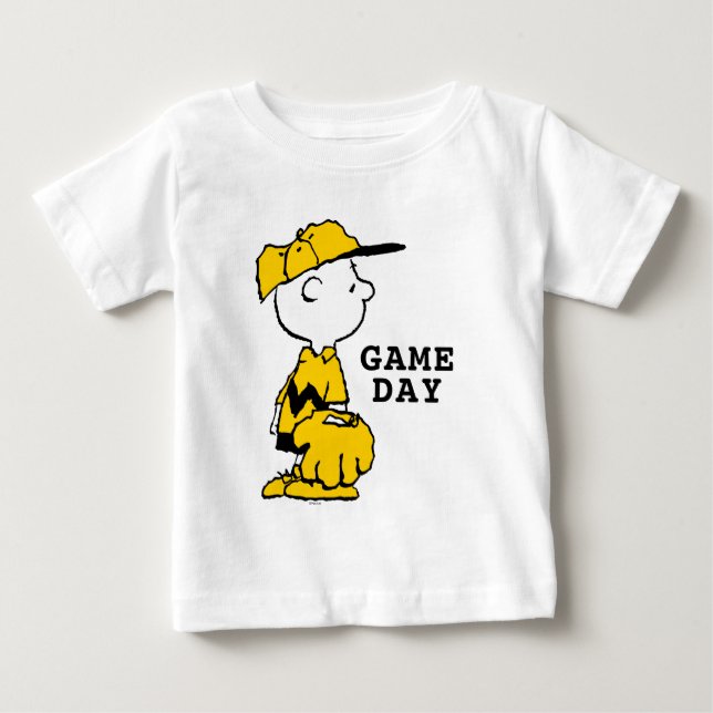 Camiseta De Bebé Cacahuetes | Juego de béisbol Charlie Brown (Anverso)