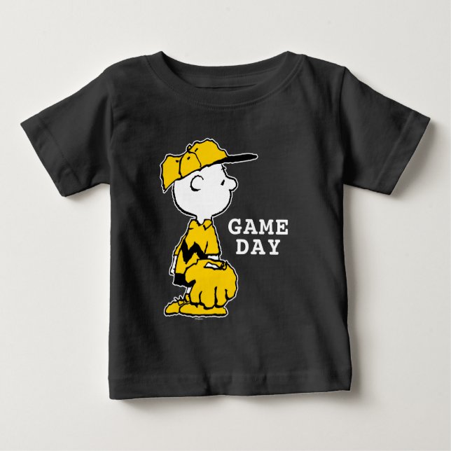Camiseta De Bebé Cacahuetes | Juego de béisbol Charlie Brown (Anverso)