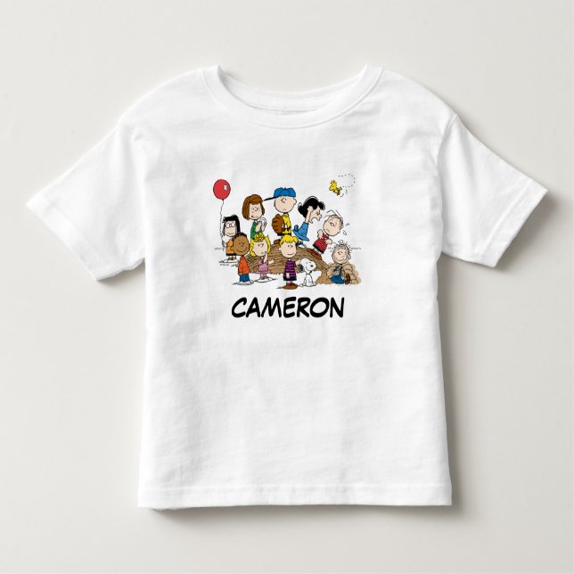 Camiseta De Bebé Cacahuetes | La pandilla en la libra del lanzador (Anverso)