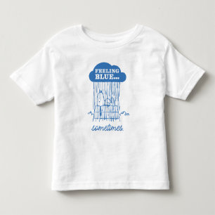 Camiseta De Bebé Cacahuetes   La Sensación De Azul Snoopy También E