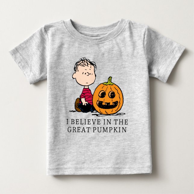 Camiseta De Bebé Cacahuetes | Linus & Jack O' Lantern (Anverso)