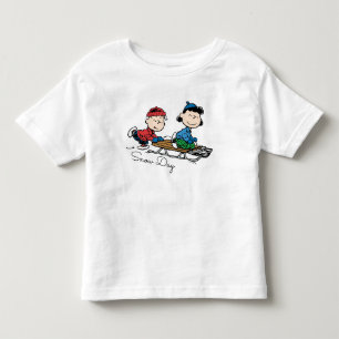 Camiseta De Bebé Cacahuetes   Linus & Lucy Sled Riding