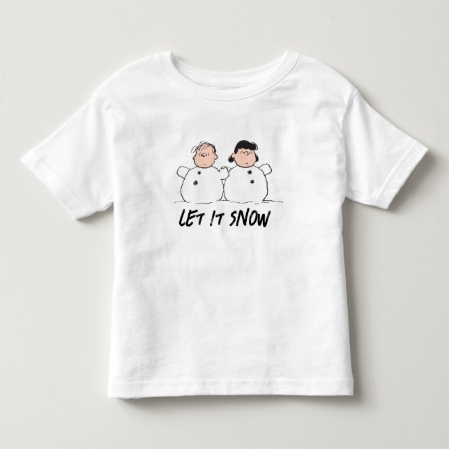 Camiseta De Bebé Cacahuetes | Linus & Lucy Snowmen (Anverso)