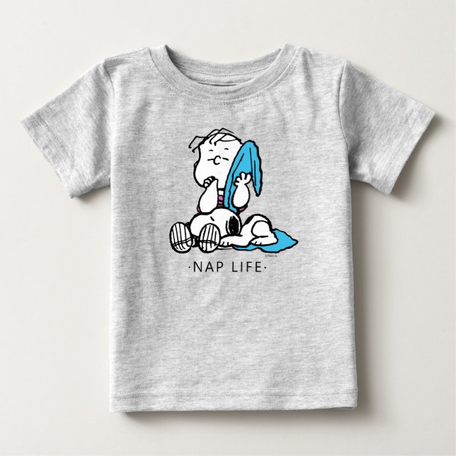 Camiseta De Bebé Cacahuetes | Linus & Snoopy (Anverso)