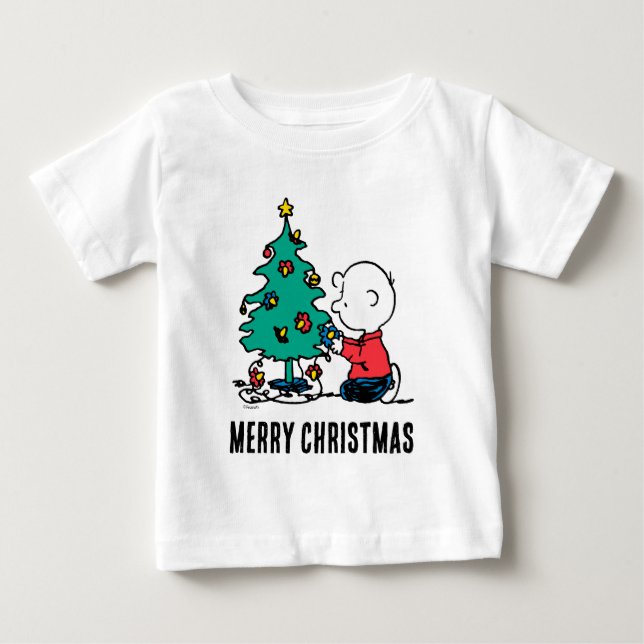 Camiseta De Bebé Cacahuetes | Luces de Navidades de Charlie Brown (Anverso)
