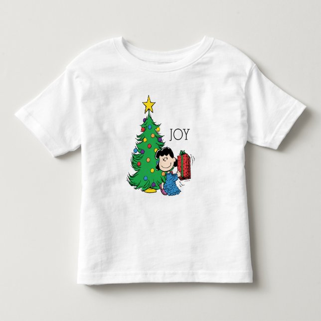 Camiseta De Bebé Cacahuetes | Lucy Christmas Tree (Anverso)