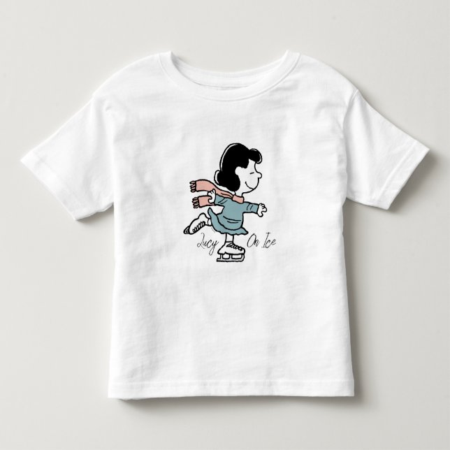 Camiseta De Bebé Cacahuetes | Lucy Sobre Hielo (Anverso)